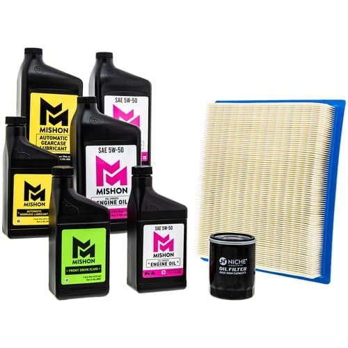 MISHON Full Service Engine Oil Change Kit for Polaris RZR 900 4 UTV 2013-2014