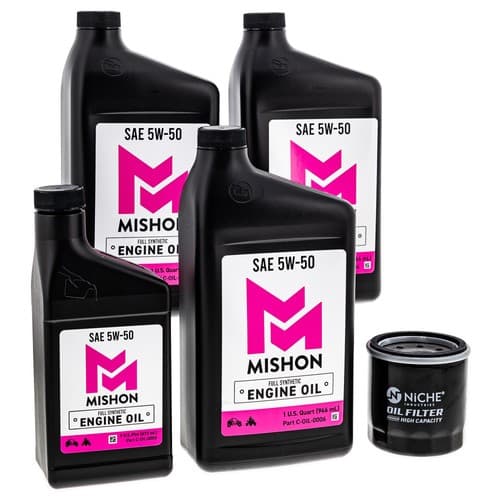 MISHON Engine Oil Change Kit for Polaris RZR XP 900 4 UTV 2011-2012