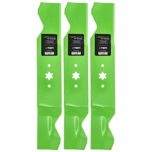 LawnRAZOR Notched High Lift Blade Set for Cub Cadet RZT54 GT1554 SLT1554 3-Pack
