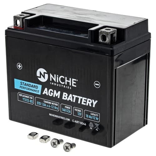 NICHE AGM Battery YTX12 for Suzuki Vstrom 650 Kawasaki Triumph Yamaha Motorcycle