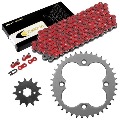Red Drive Chain And Sprockets Kit for Honda TRX250X Fourtrax 250 2X4 1987-92