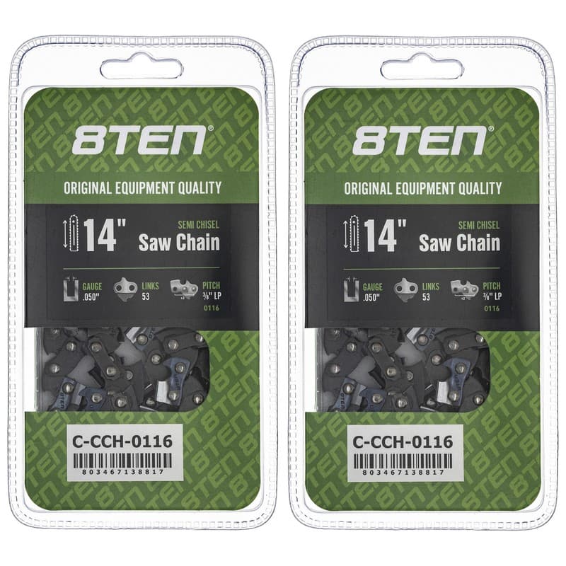 Chainsaw Chain 14 Inch .050 3/8 LP 53DL for Kobalt KPS 80-07 8007 80-06 2-Pack