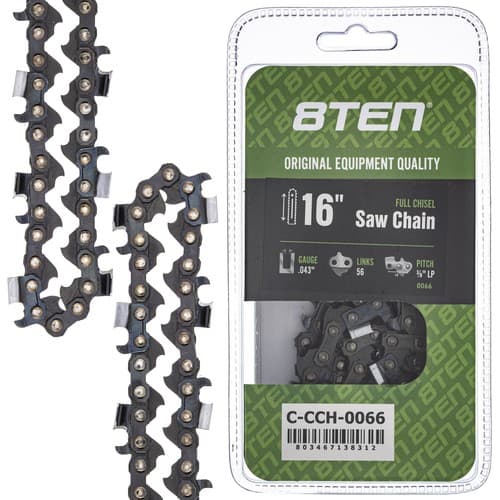 Chainsaw Chain 16 Inch .043 3/8 LP 56DL for Greenworks 40V Brushless GS180 G-Max