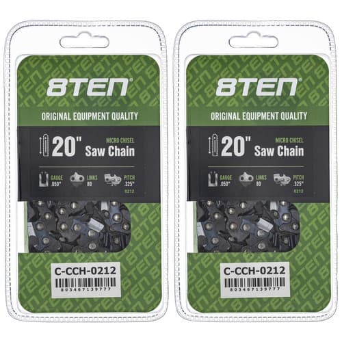 Micro Chisel Chainsaw Chain 20 Inch .050 .325 80DL for Husqvarna 2 Pack