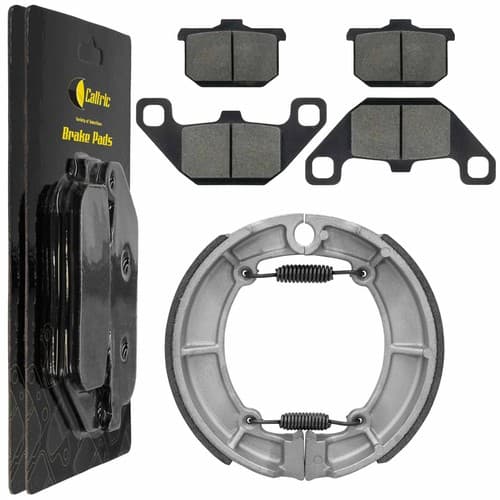 Front Brake Pads & Rear Brake Shoes for Kawasaki VN750 Vulcan 750 1986-2006