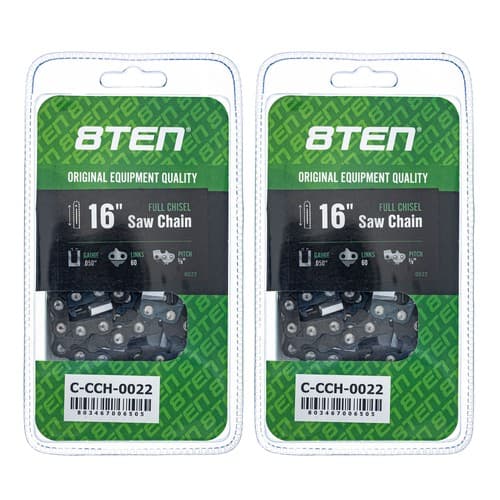 Chainsaw Chain 16 Inch .050 3/8 60DL for Stihl 039 024 036 038 041 064 2-Pack