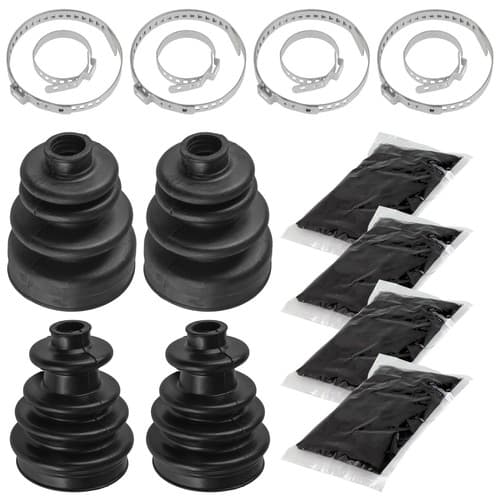 2 Front Axle Inner Outer CV Boot Kits for Polaris Sportsman X2 500 EFI 2006 2007