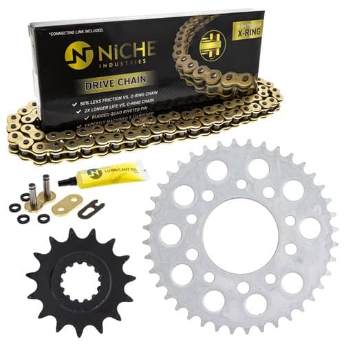 Sprocket Chain Set for Honda CB750 15/40 Tooth 525 X-Ring Front Rear Combo Kit