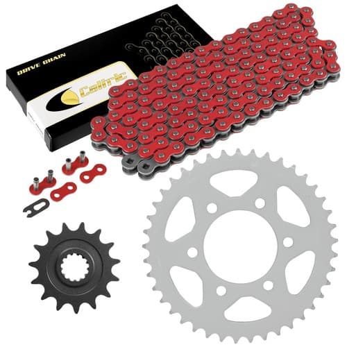 Red Drive Chain And Sprocket Kit for Kawasaki Ninja 1000 ZX1000 Abs 2011-17