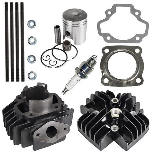 NICHE Cylinder Head Piston Kit for Yamaha PW50 QT50 Towny 3L5-11311-01 1979-2017