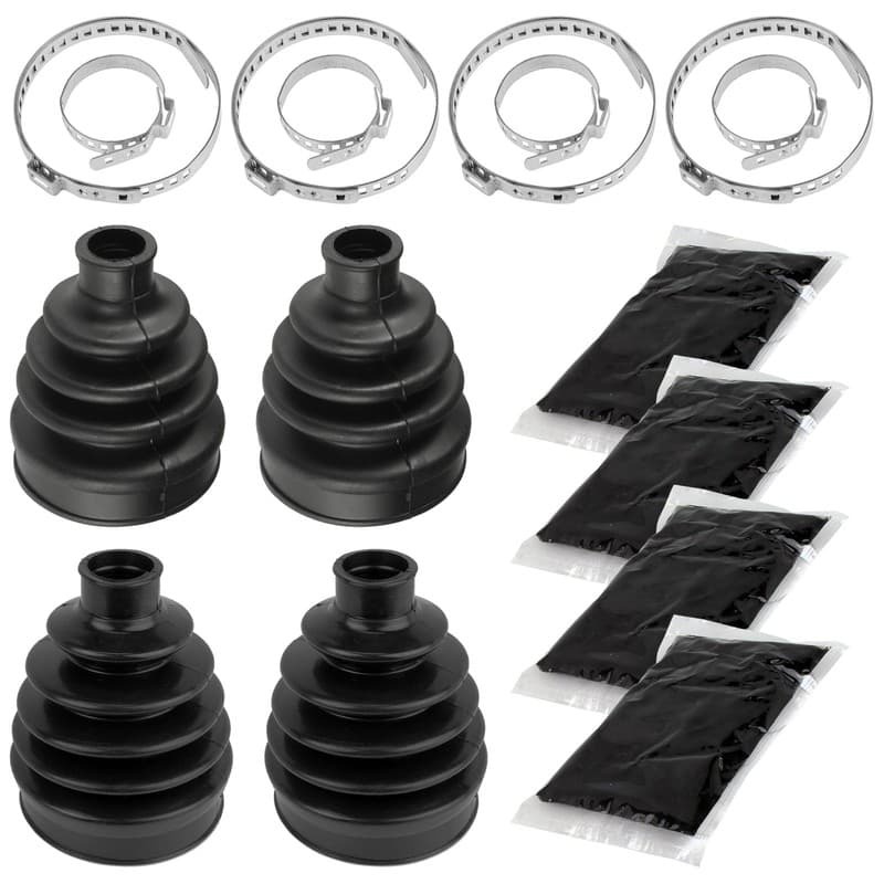 2 Front Axle Inner Outer CV Boot Kit for Can-Am Outlander Max 400 Xt 2006-2012