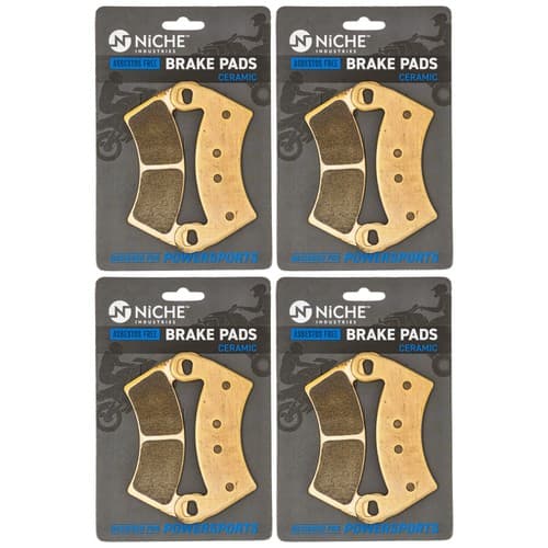 Brake Pad Set for Polaris RZR XP 1000 900 Ranger 4 800 Ceramic 4 Pack