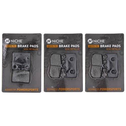 NICHE Brake Pad Set for BMW K1200GT K1200RS 34117660448 Front Rear Semi-Metallic