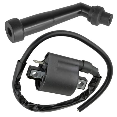 Ignition Coil with Spark Plug Boot Cap for Yamaha Grizzly 600 1998 1999-2001