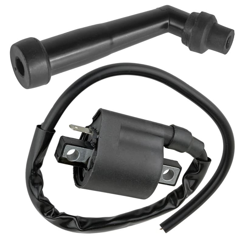 Ignition Coil with Spark Plug Boot Cap for Yamaha Grizzly 600 1998 1999-2001