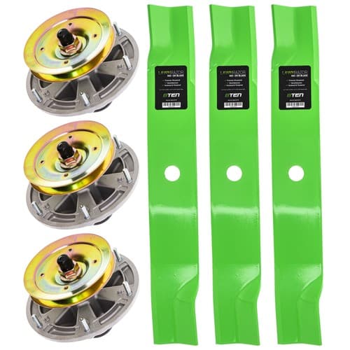 Spindle High Lift Blade Kit for John Deere 60 Inch Deck 667A 737 757 777 M665