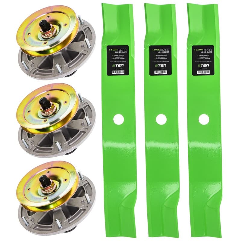 Spindle High Lift Blade Kit for John Deere 60 Inch Deck 667A 737 757 777 M665