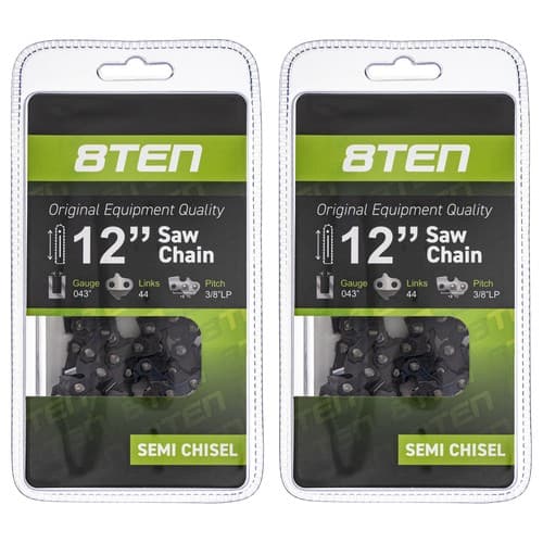Chainsaw Chain 12 Inch .043 3/8 44DL for Stihl electric 021 017 018 200 2-Pack