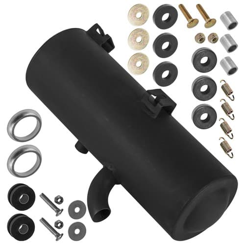 Caltric Exhaust Muffler & Gasket  Kit for Polaris Sportsman 400 4X4 2001-2005