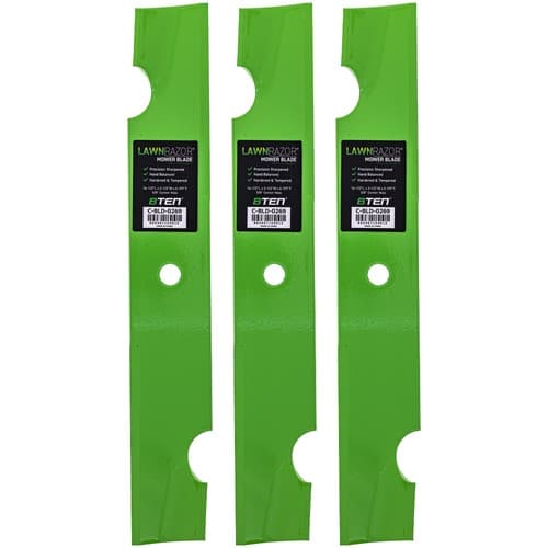 LawnRAZOR Blade Bad Boy Magnum 48 Inch Deck 038-4826-00 Notched High Lift 3 Pack
