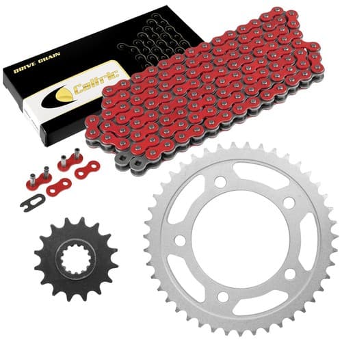 Red Drive Chain And Sprocket Kit for Honda CBR900RR 1993-1995 530-Chain Type