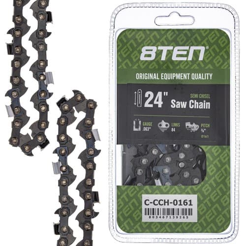 Semi Chisel Chainsaw Chain 24 Inch .063 3/8 84DL for Husqvarna Jonsered Makita