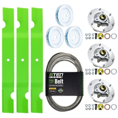 8TEN Blade Spindle Belt Kit for Grasshopper 226v 225v 227v 61-Inch 320245 623781