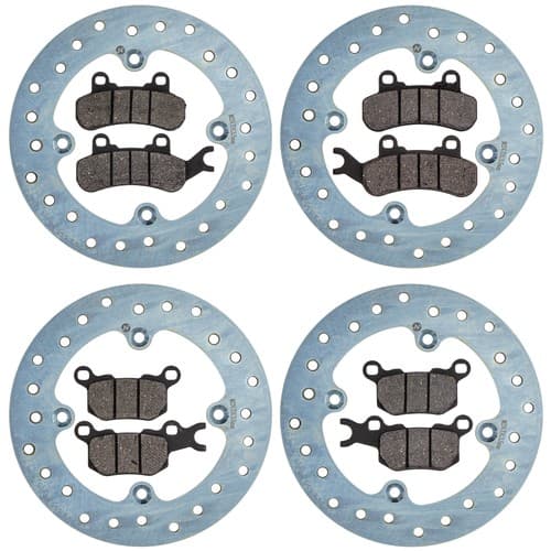 NICHE Brake Pad Rotor Kit for Can-Am Defender HD10 HD8 705601511 Semi-Metallic