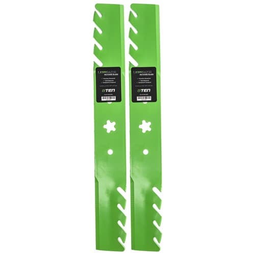 LawnRAZOR Mower Blade for Husqvarna LT1238 LT1538 LT19538 LT125 Toothed 2-Pack