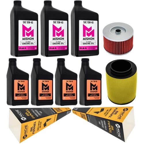 MISHON Full Service Oil Change Kit for Honda Rancher 420 TRX420FPA 2011-2013