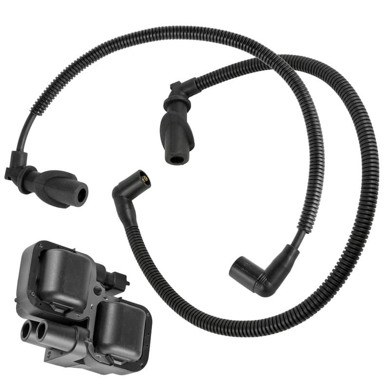 Caltric Ignition Coil & Spark Plug Wires For Polaris Scrambler 850 2013 2015-24