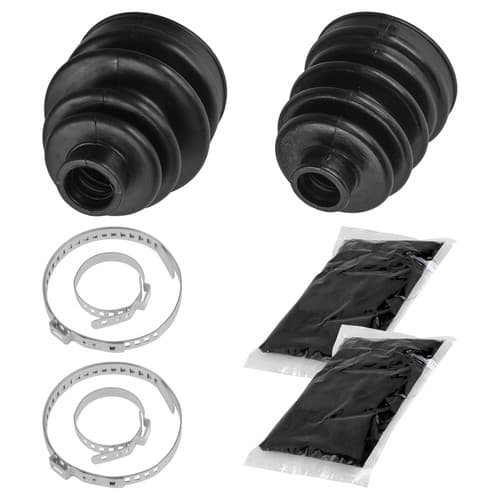 Front Axle Inner Outer CV Boot Kit for Yamaha Kodiak 400 YFM400FW 4WD 1999