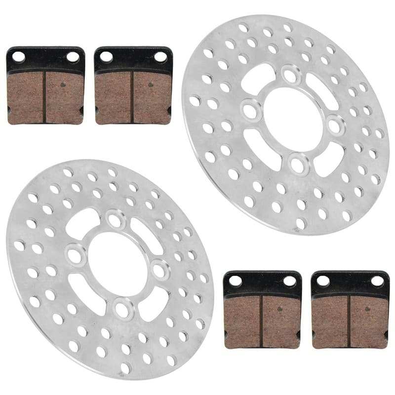 2 Front Brake Disc Rotor Pad For Yamaha Warrior 350 YFM350X YFM350 X 1989-2004