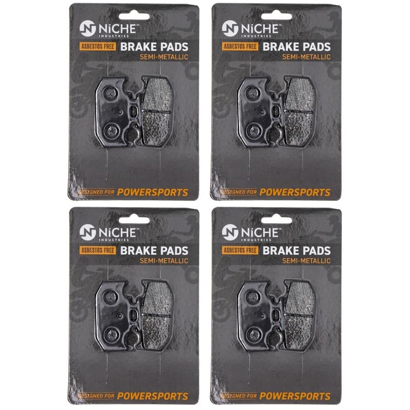 Brake Pad Set for Yamaha YZ125 YZ250 YZ400F Suzuki Rear Semi-Metallic 4 Pack