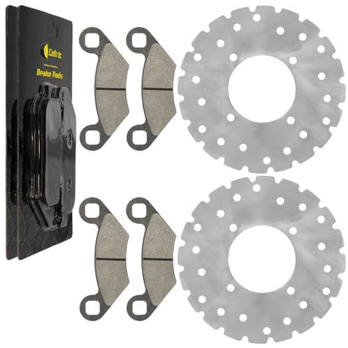 Front Left Right Brake Disc Rotor w/ Pads for Polaris Magnum 325 2x4 4x4 2001-02