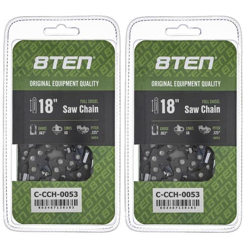 Chainsaw Chain 18 Inch .063 .325 68DL for Homelite 25 26RM368 22BPX068G 2-Pack