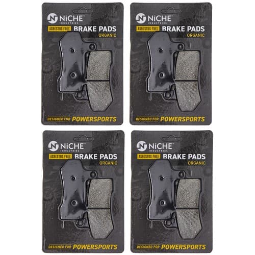 Brake Pad Set for Harley-Davidson Street Rod Glide Front Rear Organic 4 Pack