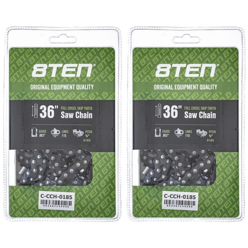 Chisel Skip Tooth Chainsaw Chain 36 Inch .063 3/8 115DL for Husqvarna 2 Pack