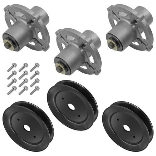 52" Deck Spindles w/ Pulleys for Craftsman ZTS6000 ZTS7000 Series Mower Deck