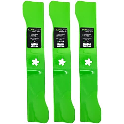 LawnRAZOR Mower Blade for Red Max RZT48 48-Inch Deck 588811002 High Lift 3 Pack