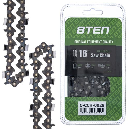 8TEN Chainsaw Chain for Jonsered CS 2255 Husqvarna Poulan 16 Inch .050 .325 66DL