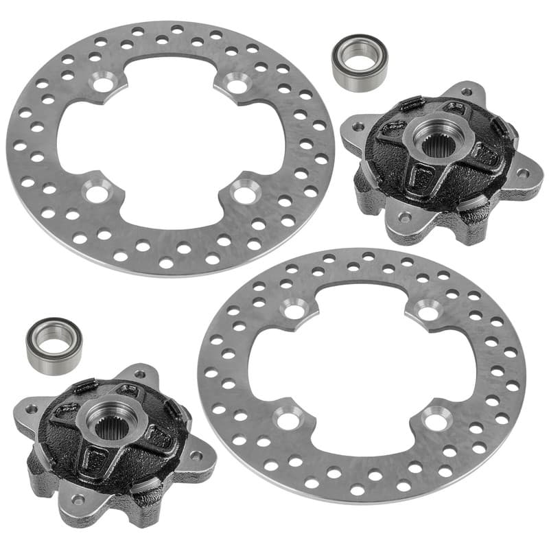Front Left Right Wheel Hub Disc Rotor Bearing for Polaris RZR 570 RZR570 14-2019