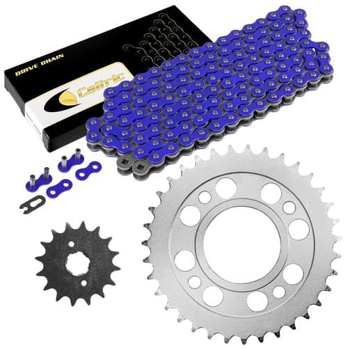 Celox Drive Chain & Sprockets Kit Fits HONDA CM400A CM400C CM400E CM400T / Blue