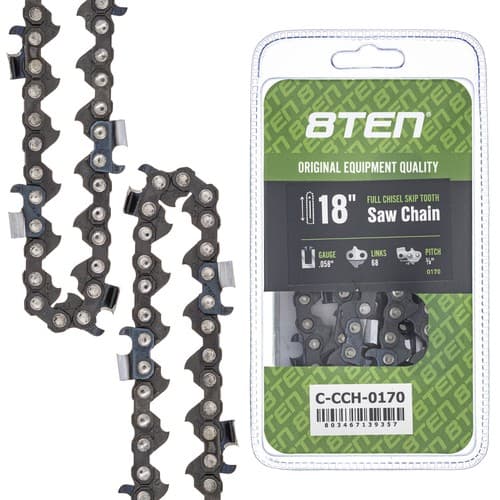 Full Chisel Skip Tooth Chainsaw Chain 18 Inch .058 3/8 68DL for Husqvarna