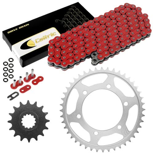 Red O-Ring Drive Chain & Sprockets Kit for Yamaha FZ1 FZS1000 2001-2005
