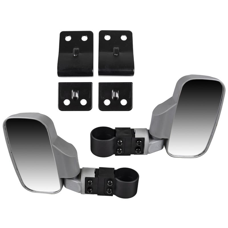 Silver Side View Mirror Pro-Fit Set for Honda Pioneer 1000 500 700 1000-5 EPS
