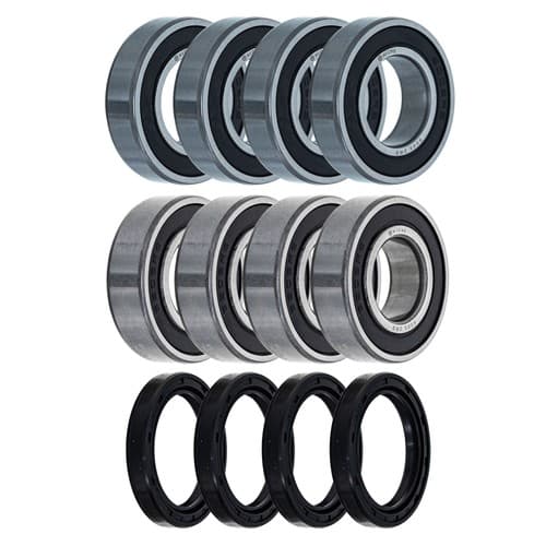 NICHE Wheel Bearing Seal Kit for Kawasaki Mule 2010 2030 2500 2510 2520 6205-2RS