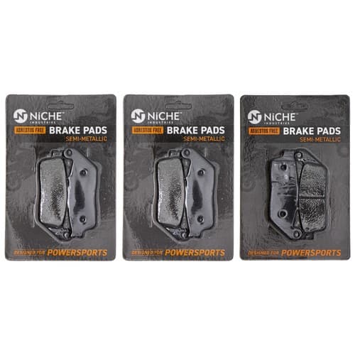 NICHE Brake Pad Set for Honda CBR650F CB650F BMW C650GT Front Rear Semi-Metallic