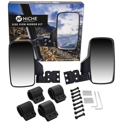 NICHE Side View Mirror Set for John Deere Gator HPX XUV 550 560 590 835 Black