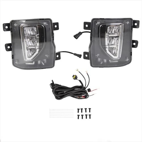 For Chevy Silverado 1500 2016-2018 LED Fog Lights Driving Lamps ‎Clear 16 17 18